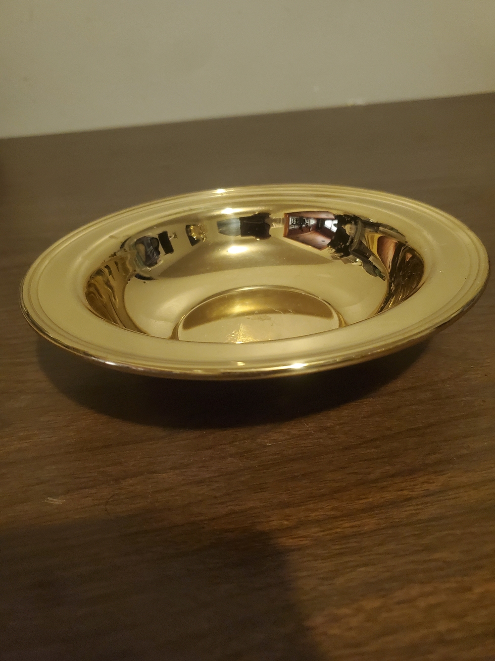 1970's Baldwin Polished  Brass Serving Bowl